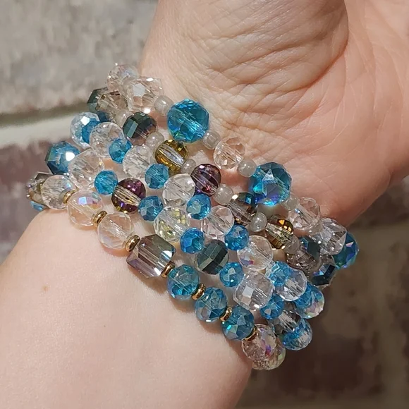 Bejeweled Friendship Bracelets Set Of 5 - Picture 8 of 9